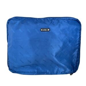Rimowa Vintage Blue Nylon Logo Packing Cube Zip Around Travel Luggage Organizer